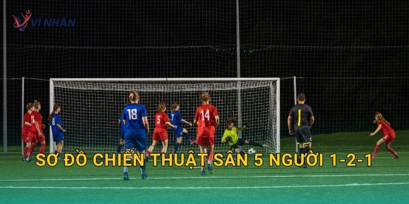 Sơ đồ chiến thuật sân 5 người 1-2-1 linh hoạt và tấn công mạnh